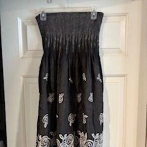 Lapis sleeveless/strapless Dress- *One size fits most